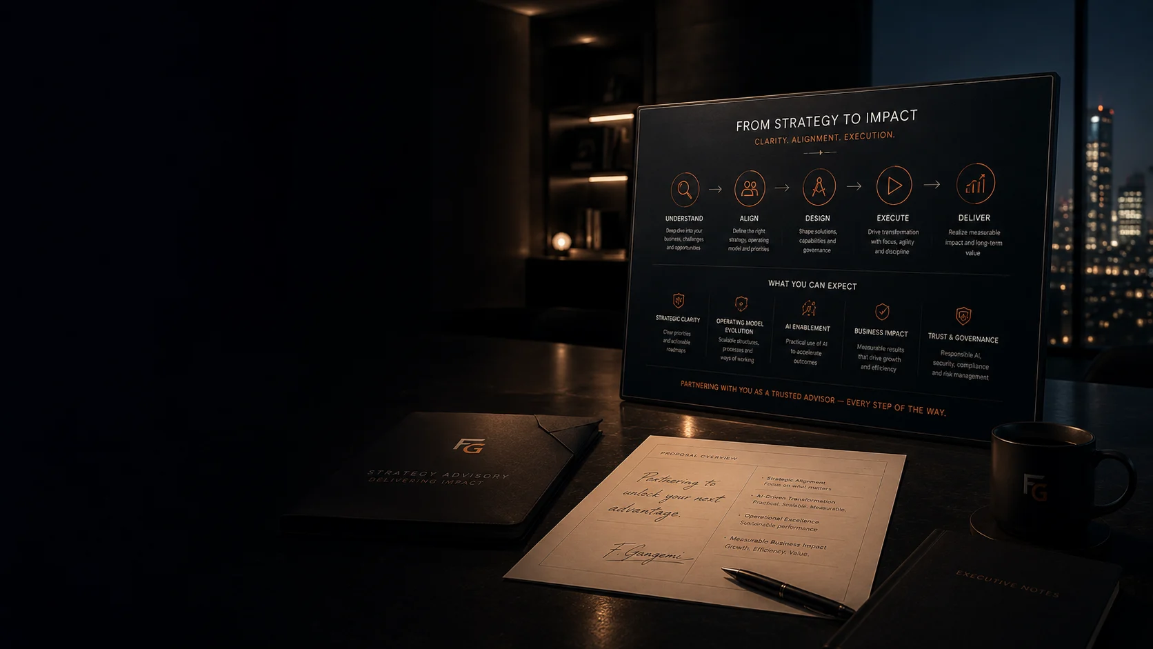 Executive advisory session on AI strategy and digital transformation